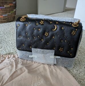 NWOT Rebecca Minkoff Edie Flap Shoulder with Celestial Studs